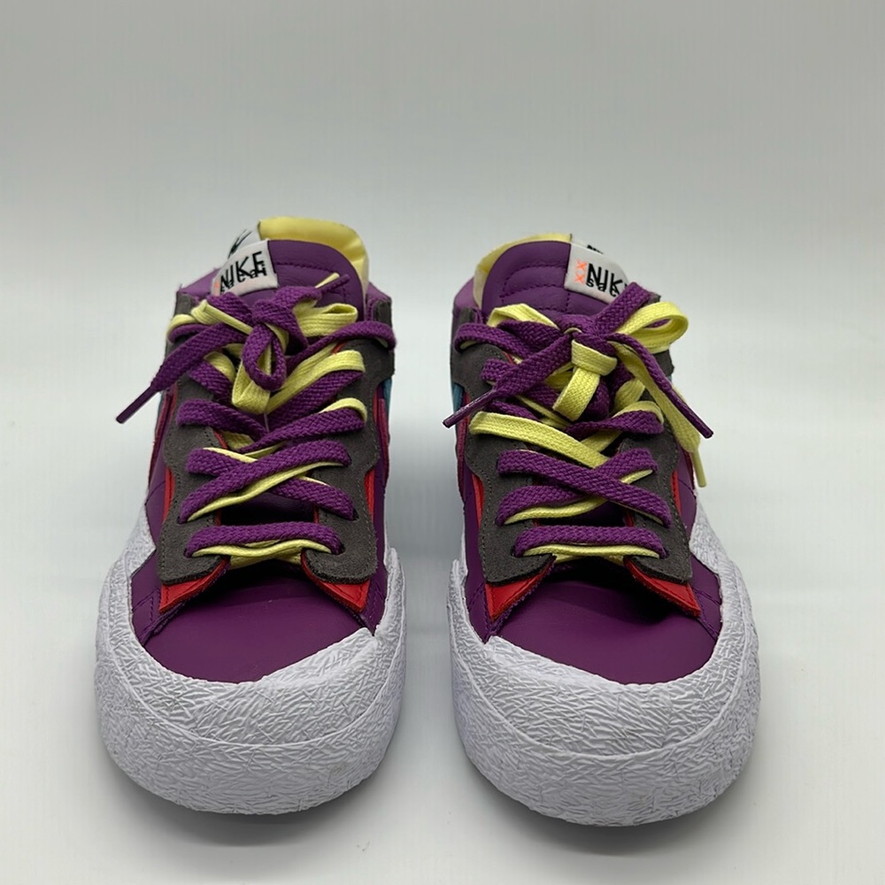 USED Nike Blazer Low x KAWS x Sacai Purple Dusk DM7901-500 No Box - Picture 3 of 6